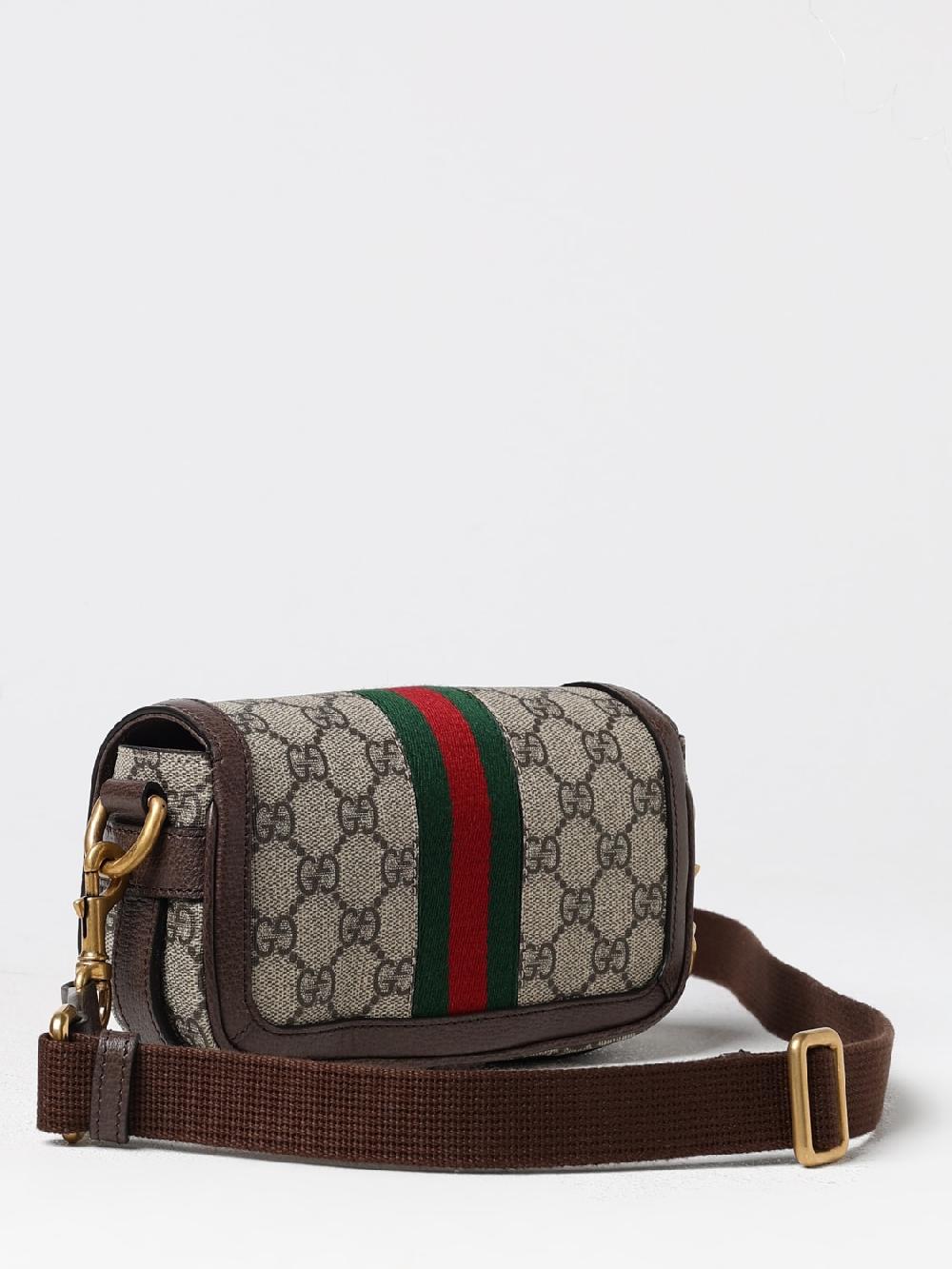 Giglio Borsa Ophidia Gucci in tessuto GG Supreme e pelle a grana In Saldo