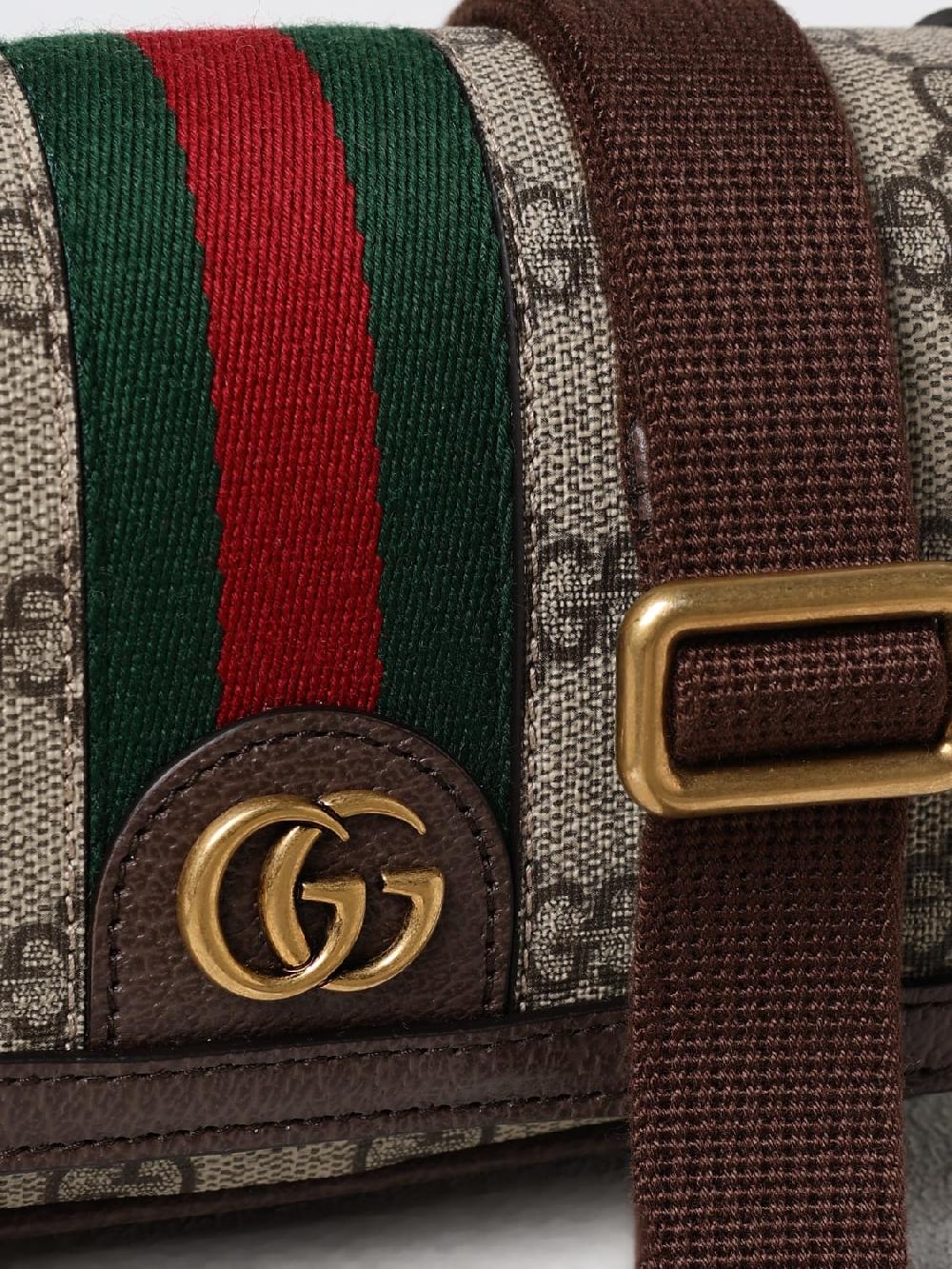 Giglio Borsa Ophidia Gucci in tessuto GG Supreme e pelle a grana In Saldo