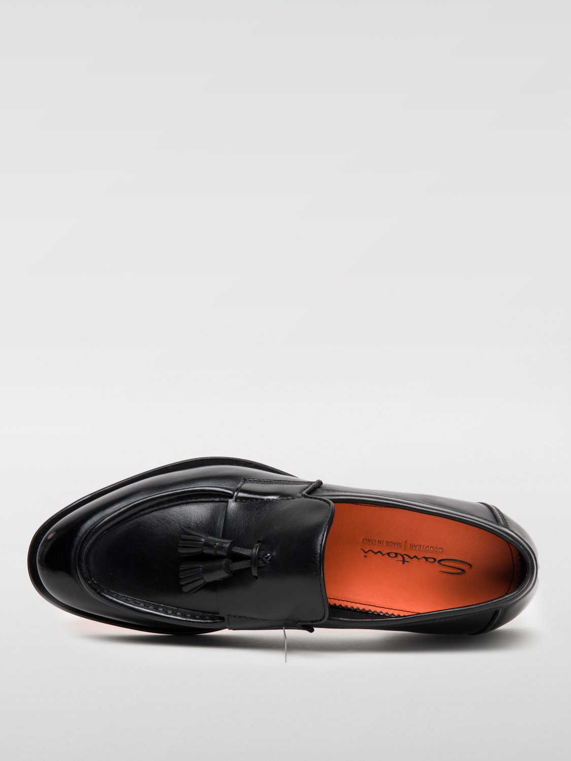Giglio Mocassino Santoni in pelle con nappe Fino al 50% di sconto