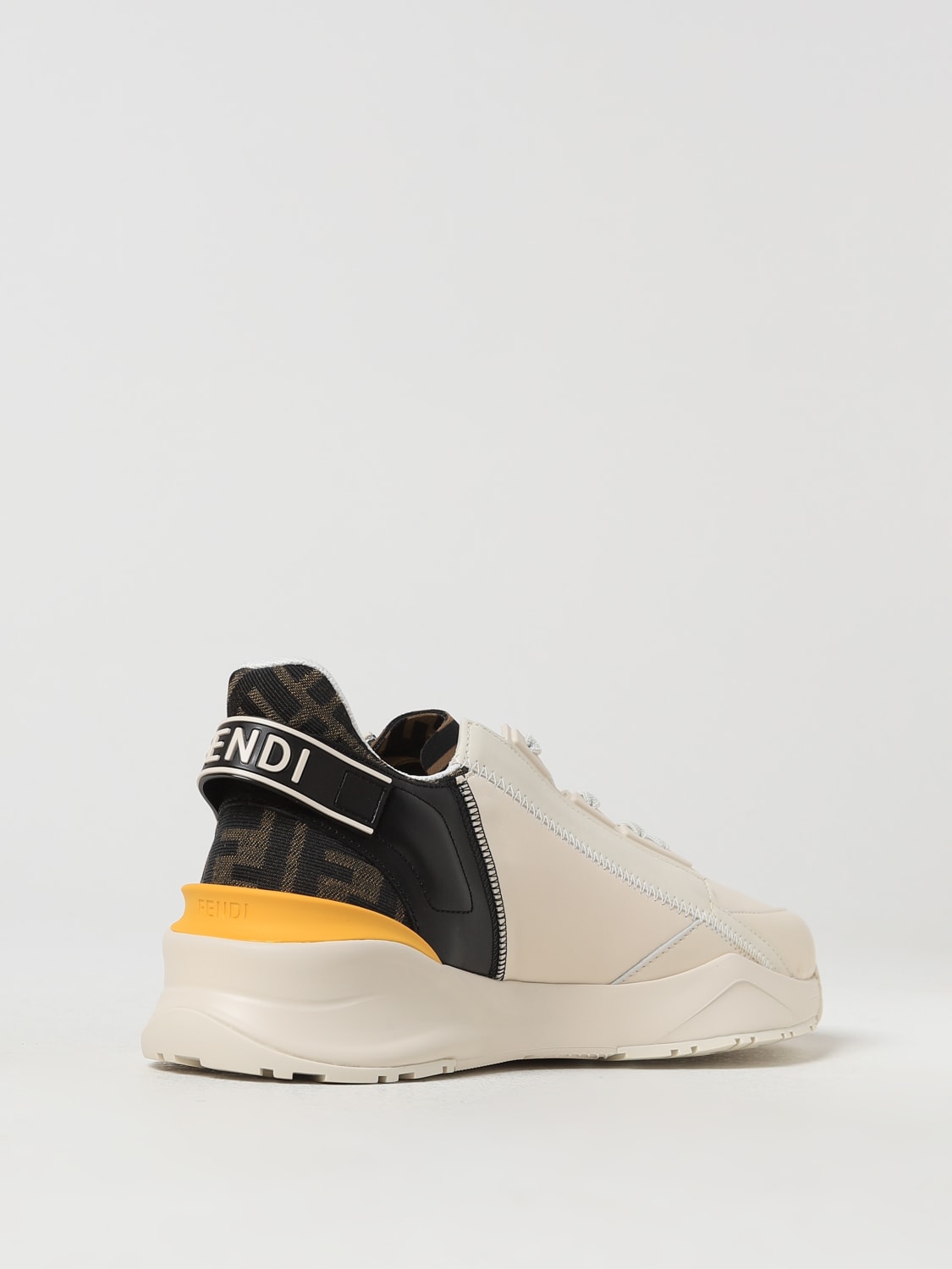 Giglio Sneakers Flow Fendi in pelle e tessuto con FF jacquard Consegna Veloce