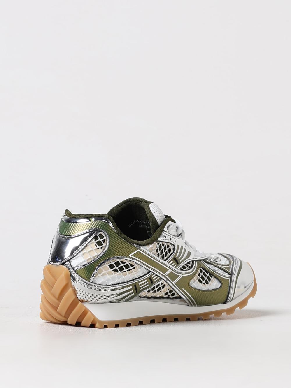 Giglio Sneakers Orbit Bottega Veneta in mesh e pelle sintetica laminata Sottocosto
