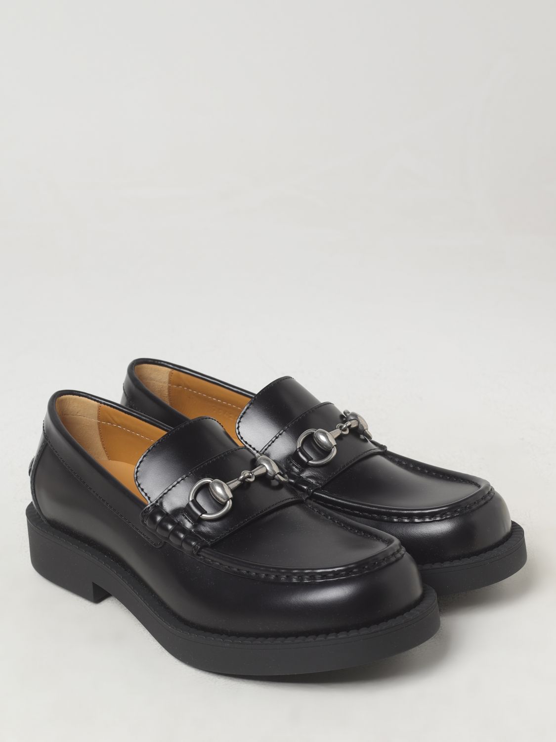 Giglio Mocassino Horsebit Gucci in pelle spazzolata Convenienza