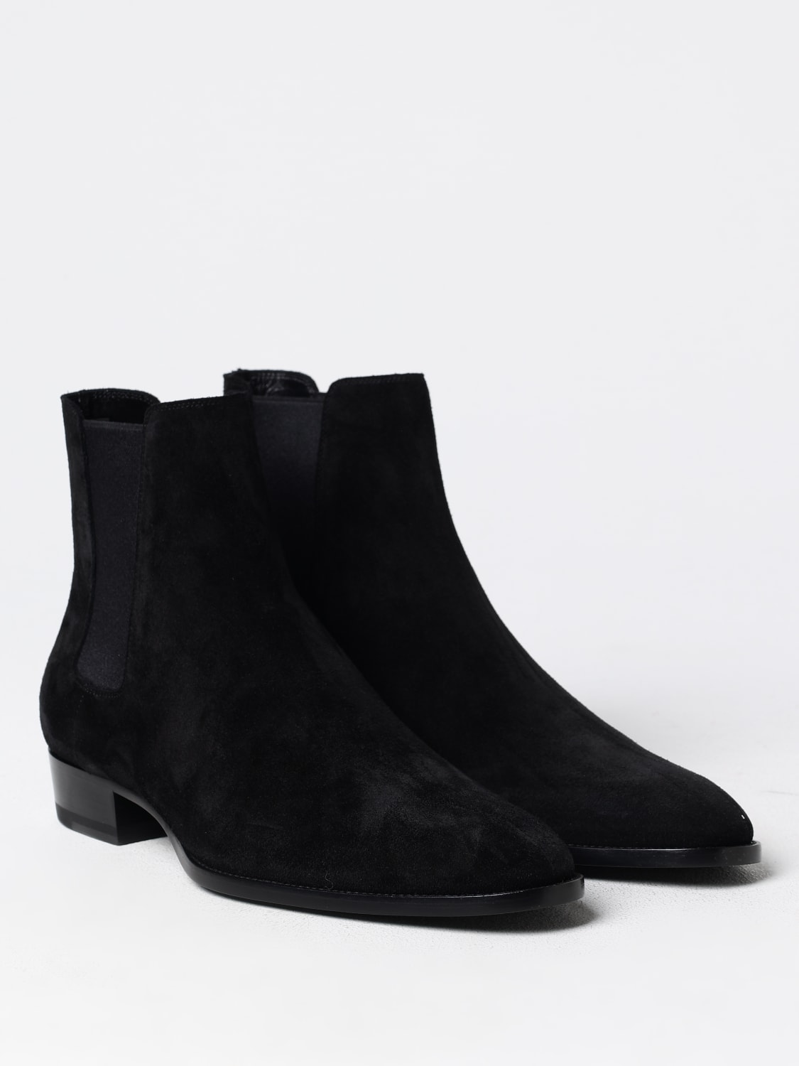 Giglio Stivaletto Wyatt Saint Laurent in camoscio Sconto