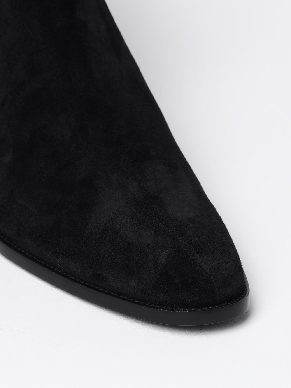 Giglio Stivaletto Wyatt Saint Laurent in camoscio Sconto