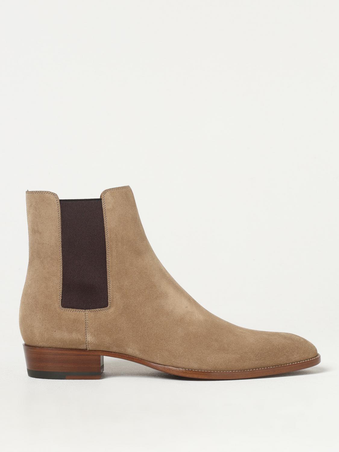 Giglio Stivaletto Wyatt Saint Laurent in camoscio Offerta