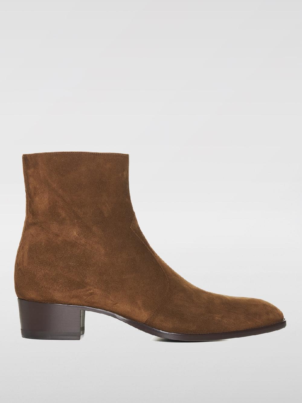 Giglio Stivaletto Wyatt Saint Laurent in camoscio Vendita Economica
