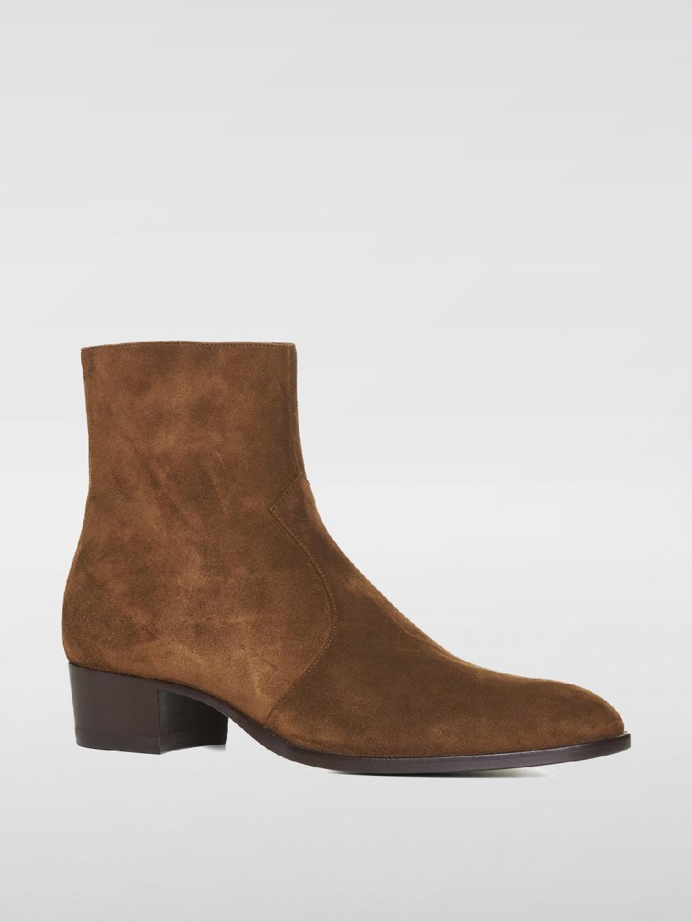 Giglio Stivaletto Wyatt Saint Laurent in camoscio Vendita Economica
