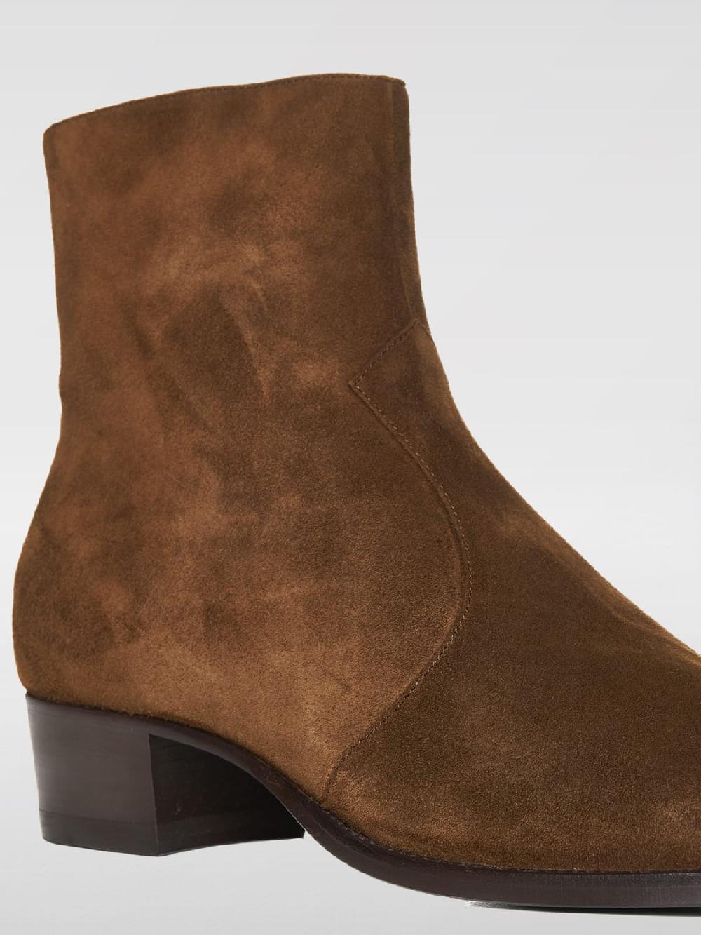Giglio Stivaletto Wyatt Saint Laurent in camoscio Vendita Economica