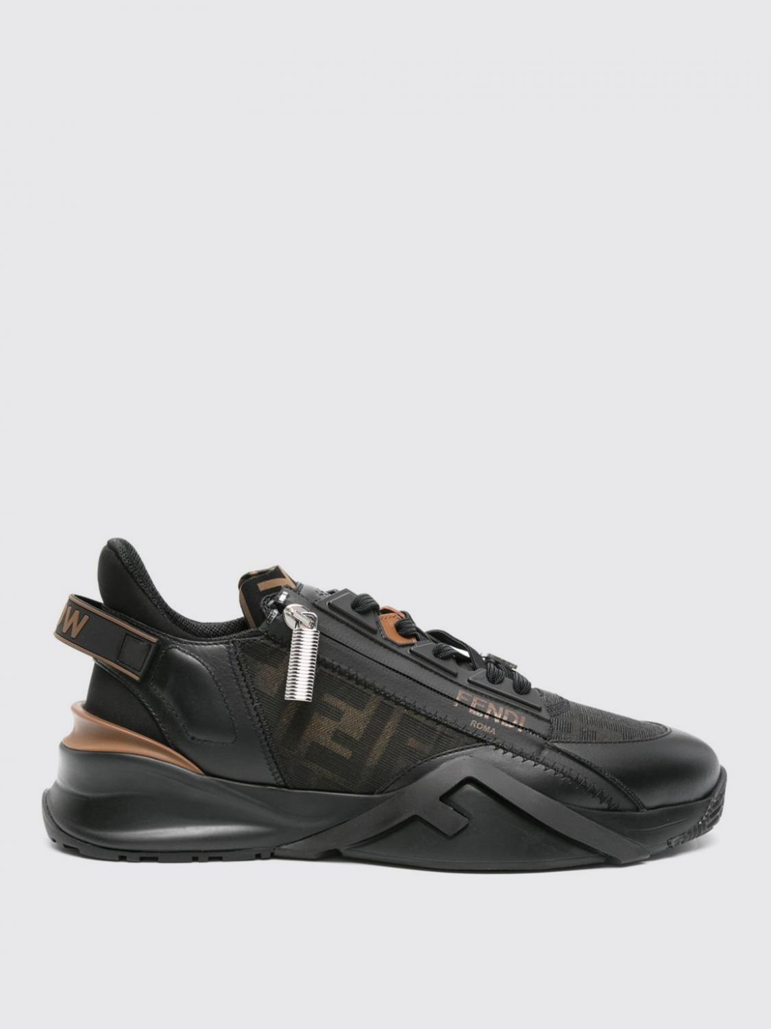 Giglio Sneakers Flow Fendi in tessuto FF e pelle In Saldo
