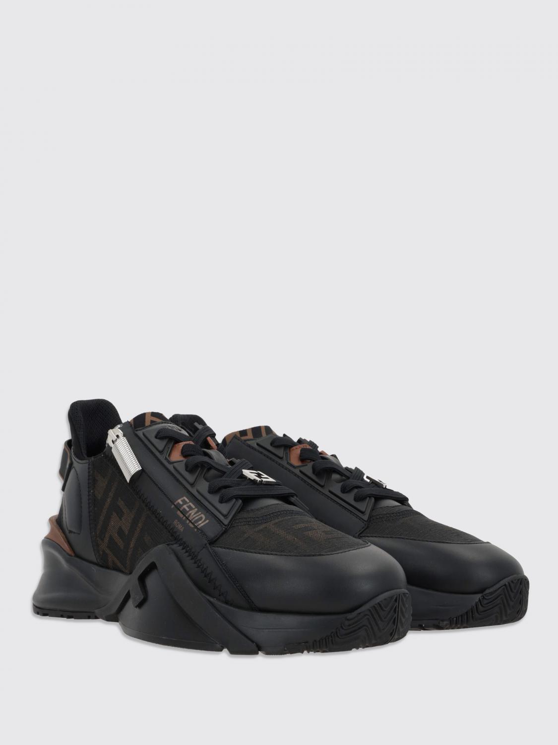 Giglio Sneakers Flow Fendi in tessuto FF e pelle In Saldo