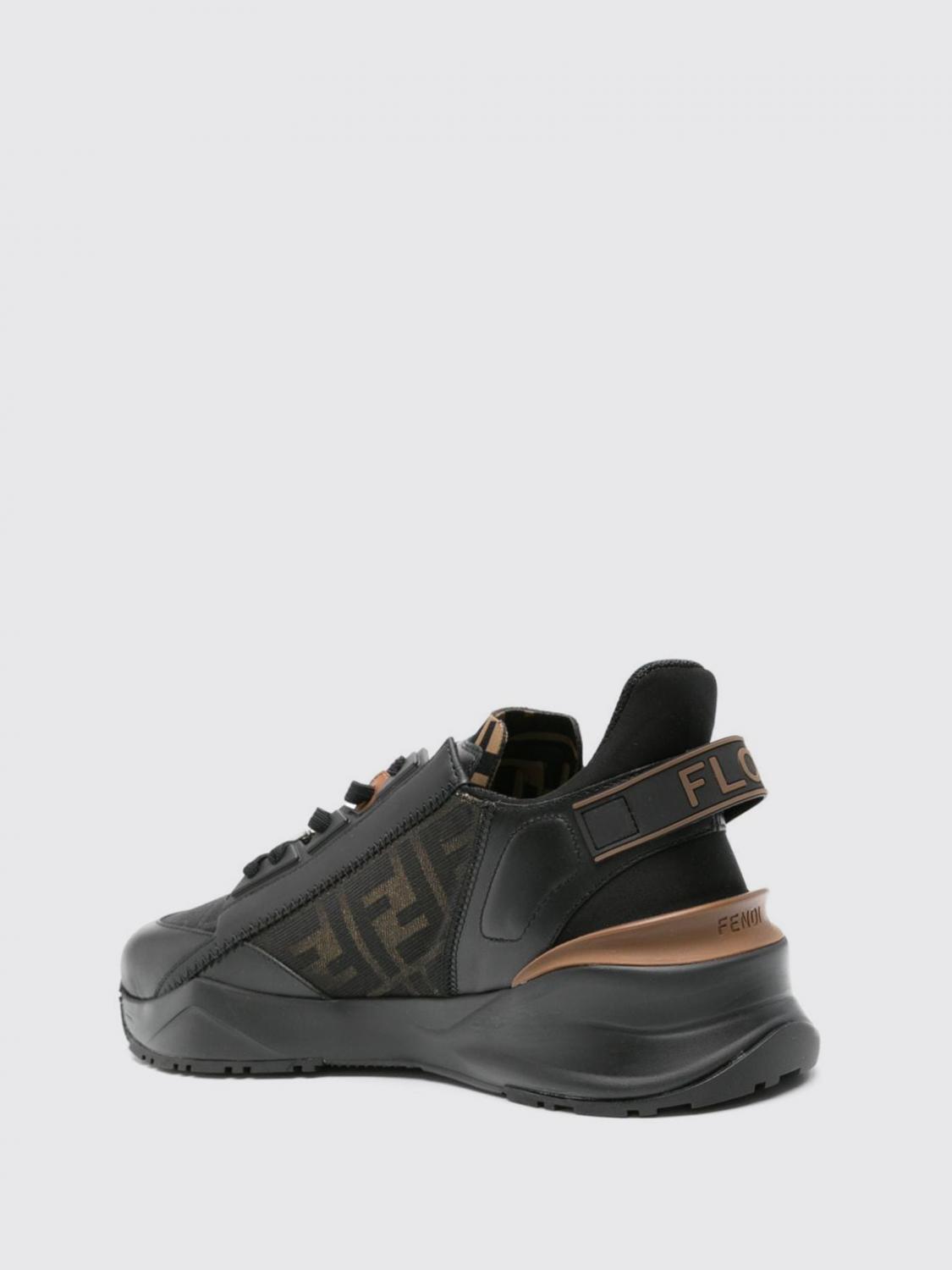 Giglio Sneakers Flow Fendi in tessuto FF e pelle In Saldo