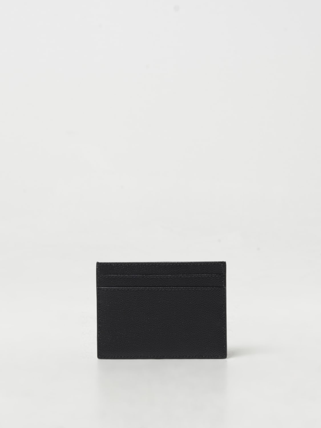 Giglio Portacarte di credito Saint Laurent in pelle grain de poudre Offerta natalizia