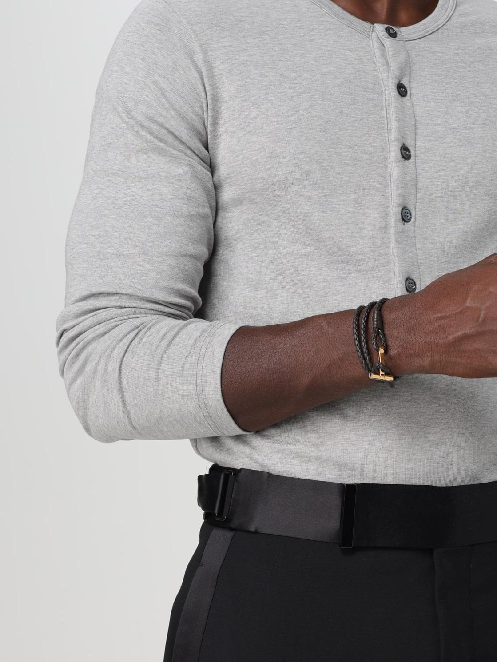 Giglio Bracciale Tom Ford in pelle intrecciata Smaltimento dello stoccaggio