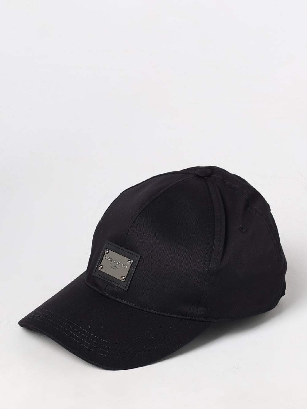 Giglio Cappello Dolce & Gabbana in cotone con placca logo Ritorno libero