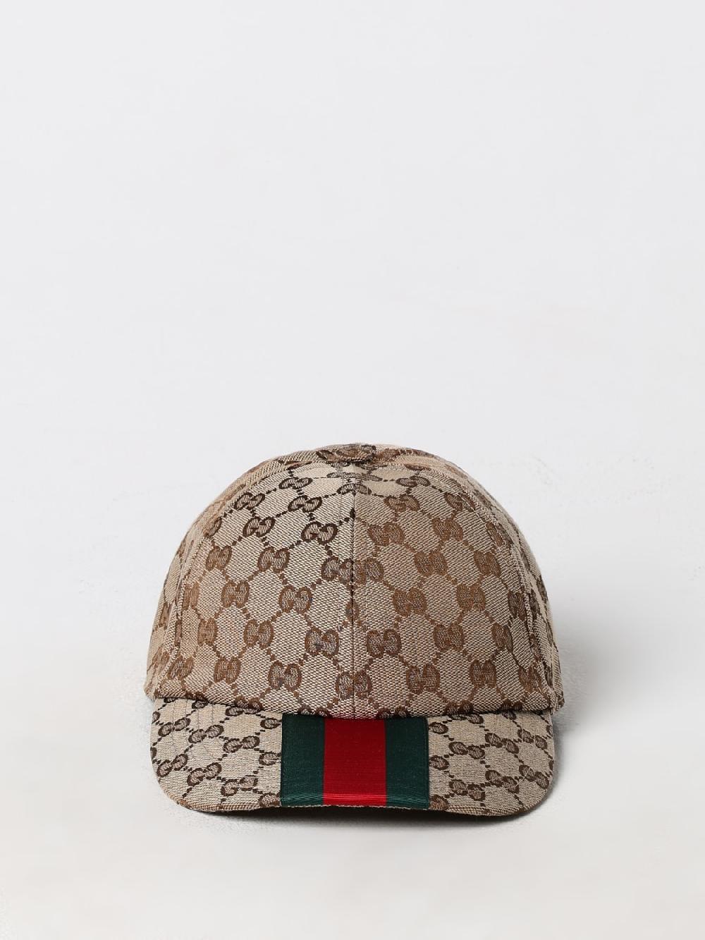Giglio Cappello Gucci in misto cotone con monogram GG jacquard Pezzi Unici