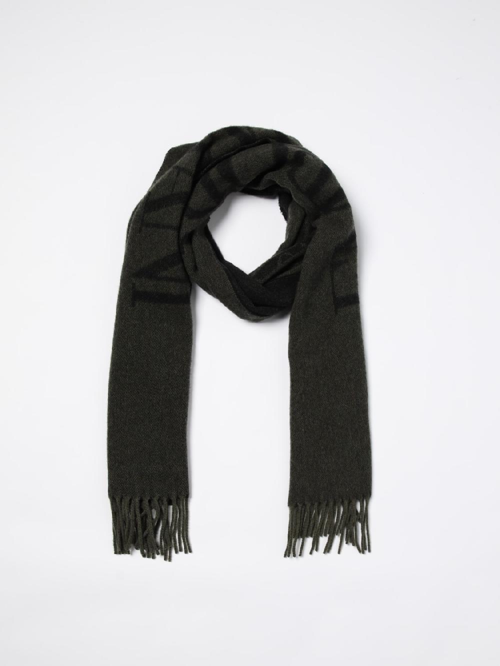 Giglio Sciarpa Emporio Armani in lana con logo jacquard Shopping Online