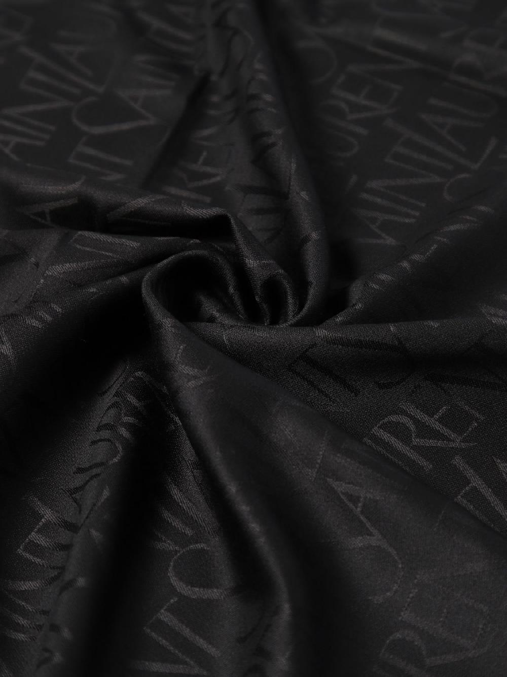 Giglio Sciarpa Saint Laurent in seta e lana con logo jacquard Saldi
