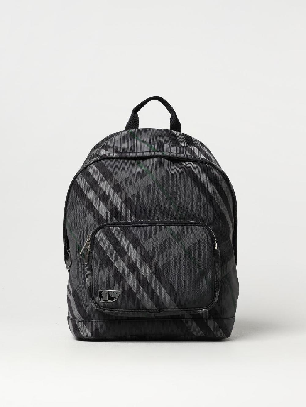 Giglio Zaino Grid Check Burberry in mesh jacquard Negozio online di fabbrica