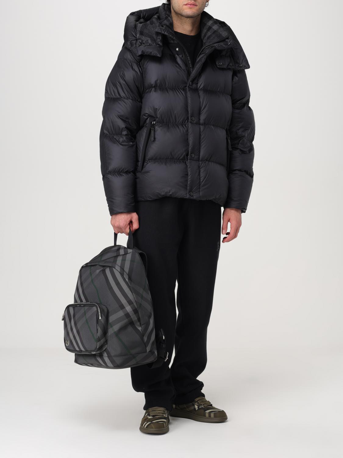 Giglio Zaino Grid Check Burberry in mesh jacquard Negozio online di fabbrica