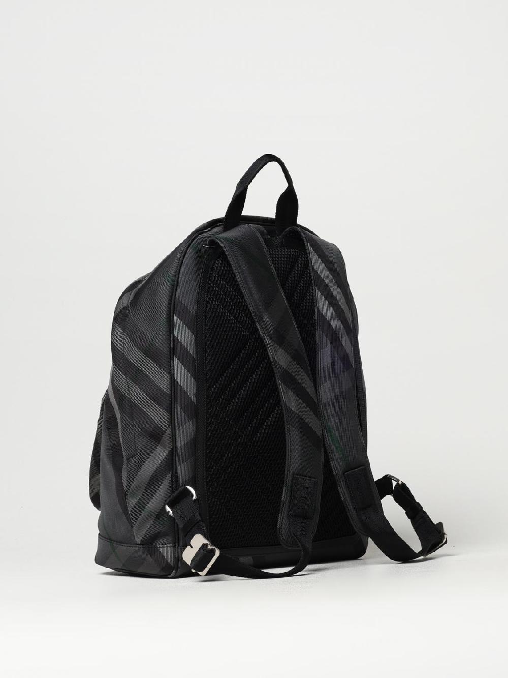 Giglio Zaino Grid Check Burberry in mesh jacquard Negozio online di fabbrica