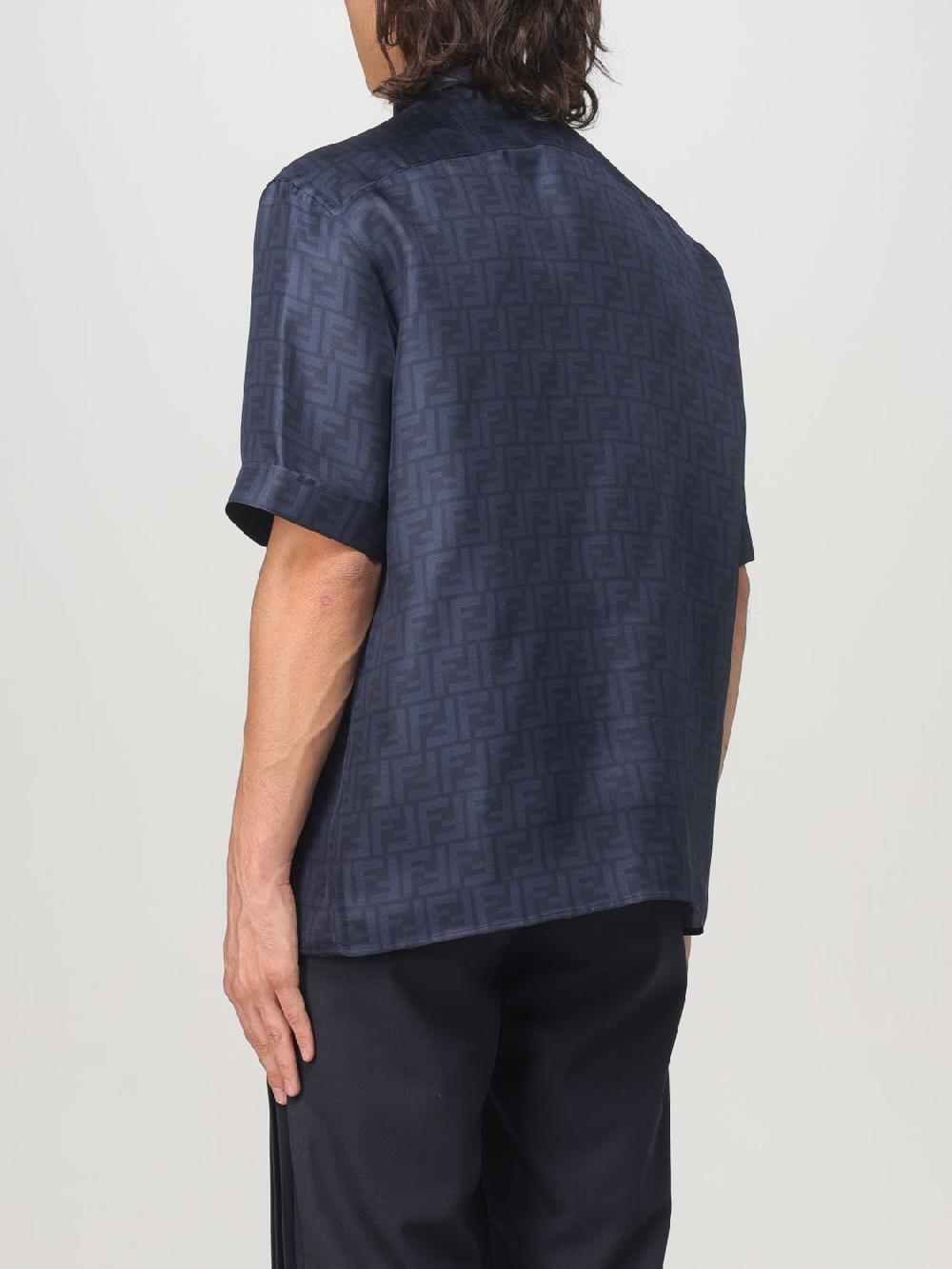 Giglio Camicia Fendi in seta con logo Fornitura limitata