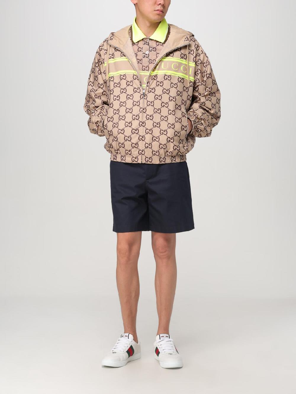 Giglio Giacca Gucci in nylon con monogramm all-over Vendite stagionali