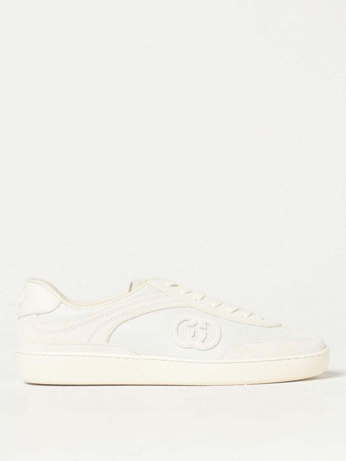 Giglio Sneakers GG Gucci in camoscio e mesh Vendita calda