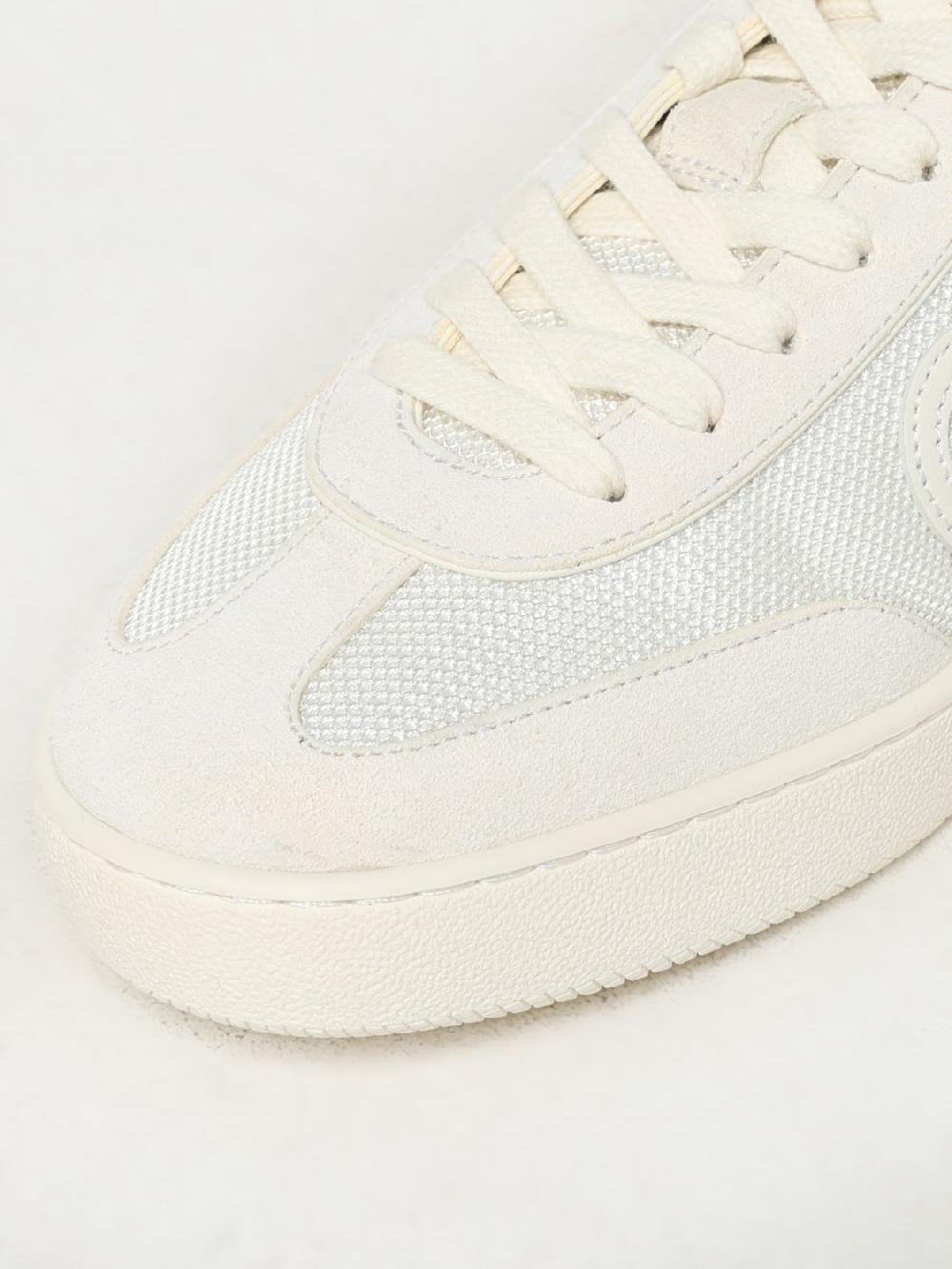 Giglio Sneakers GG Gucci in camoscio e mesh Vendita calda