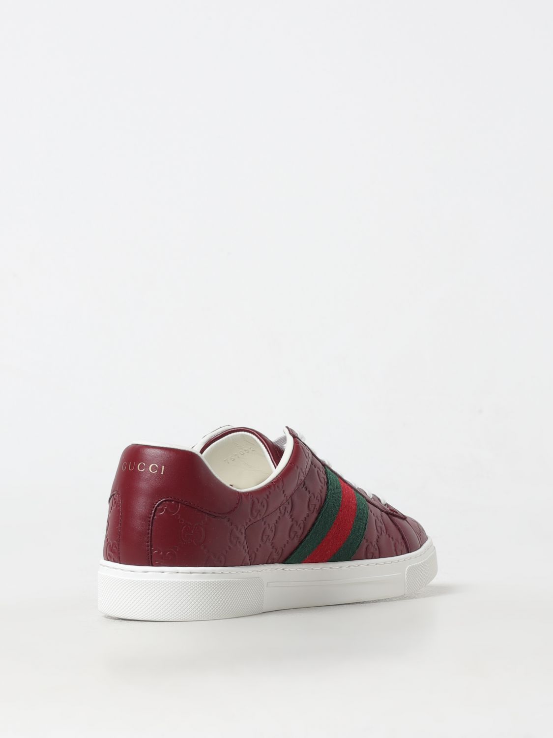 Giglio Sneakers Ace Gucci in pelle con monogram GG Liquidazione