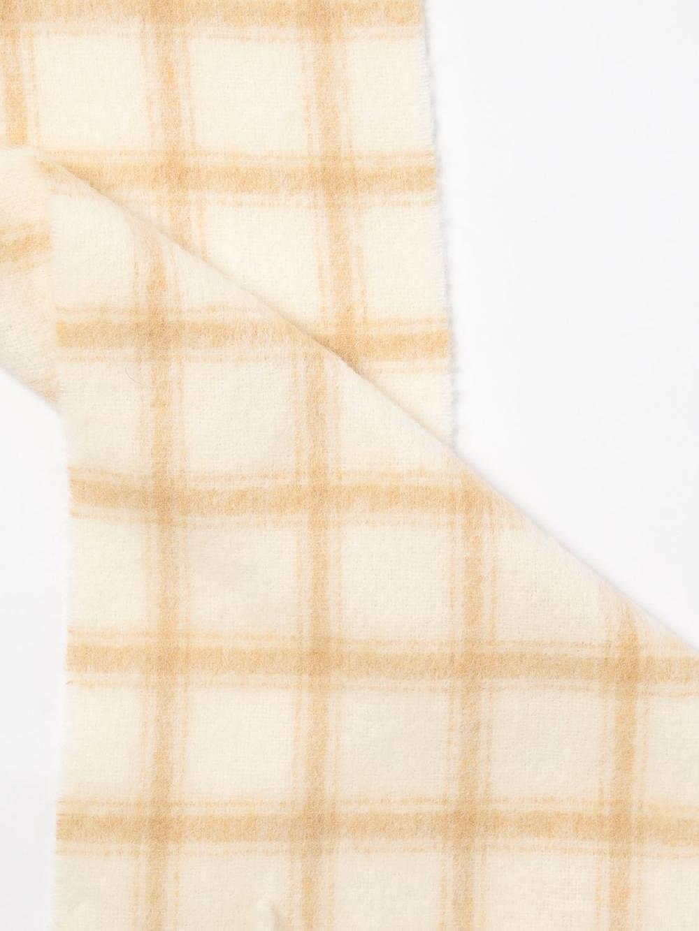 Giglio Sciarpa Ami Paris in misto lana con motivo a quadretti jacquard Offerta speciale della fabbrica