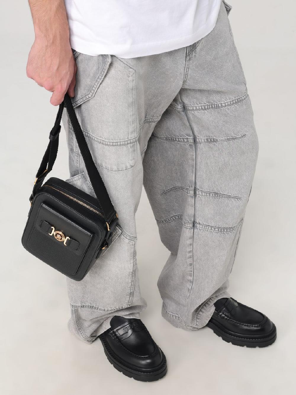 Giglio Borsa Biggie Versace in pelle con Medusa Versace Solo un giorno rimasto