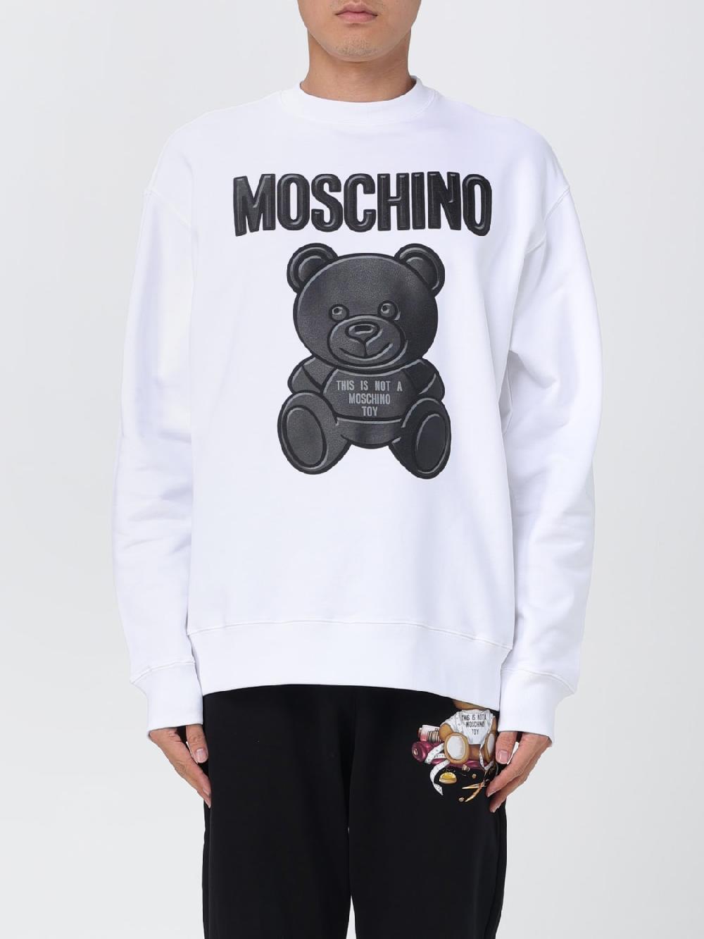 Giglio Felpa Moschino Couture in cotone stretch In vendita