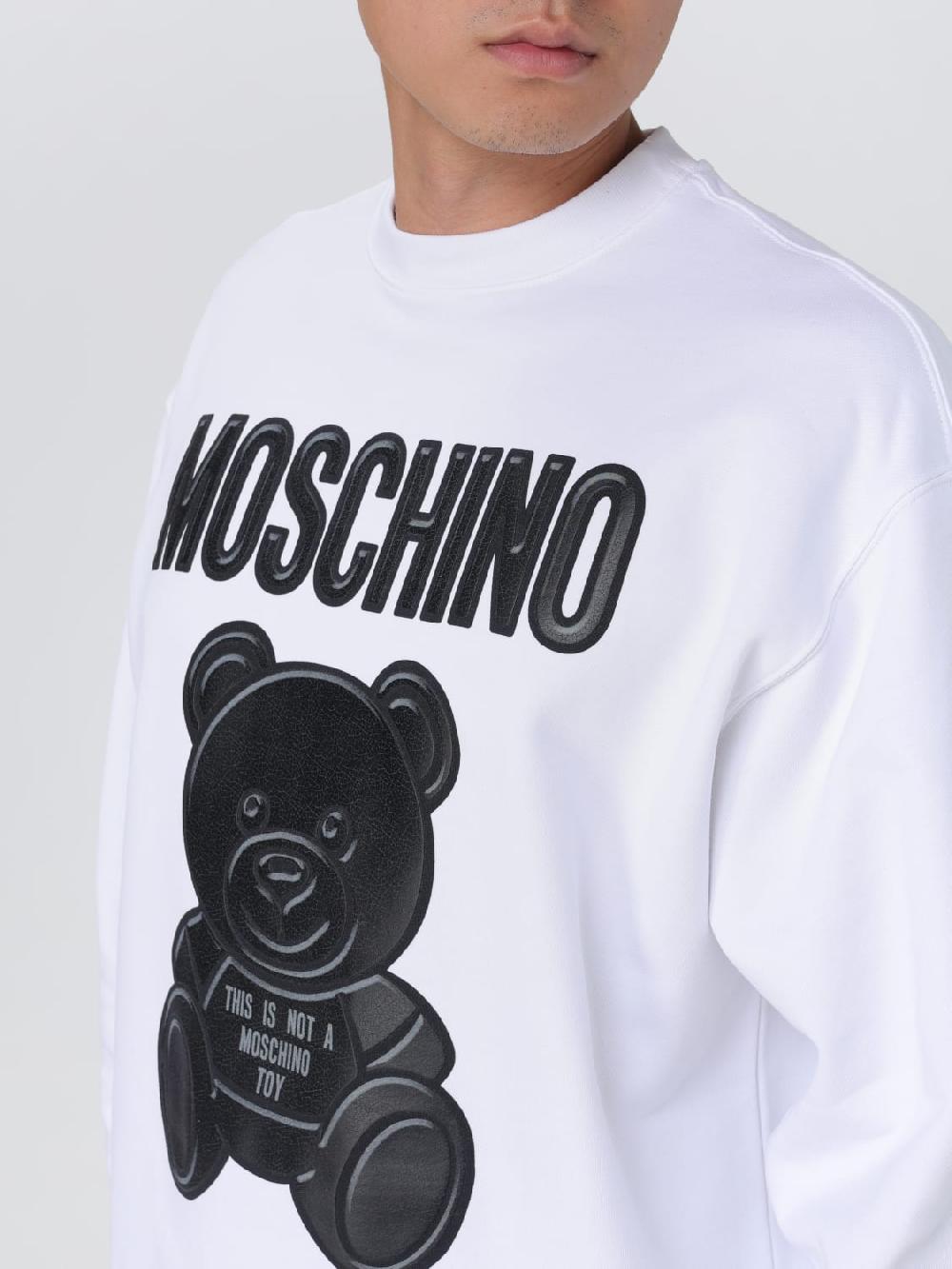 Giglio Felpa Moschino Couture in cotone stretch In vendita