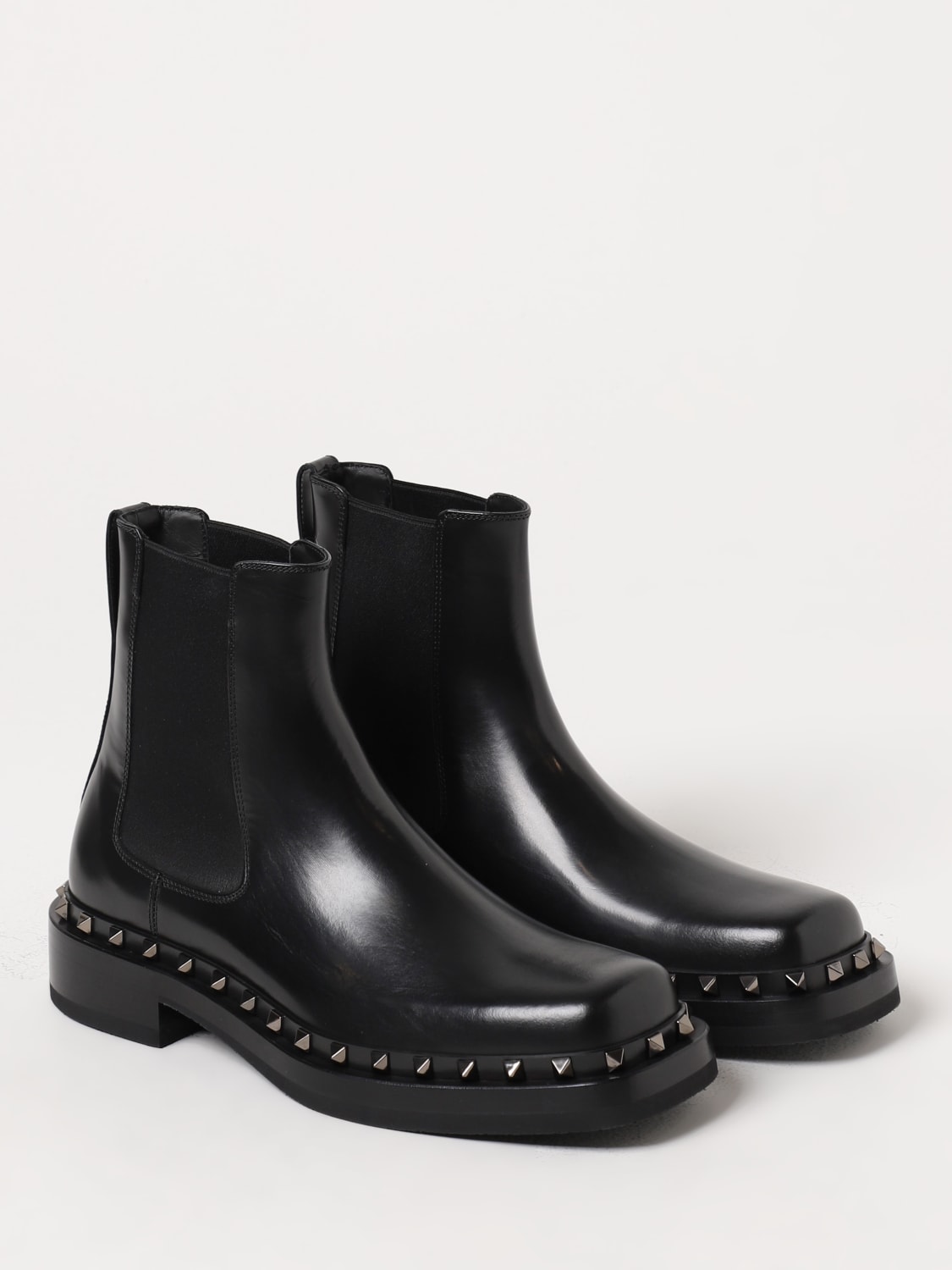 Giglio Stivaletto Valentino Garavani in pelle con Studs Italia