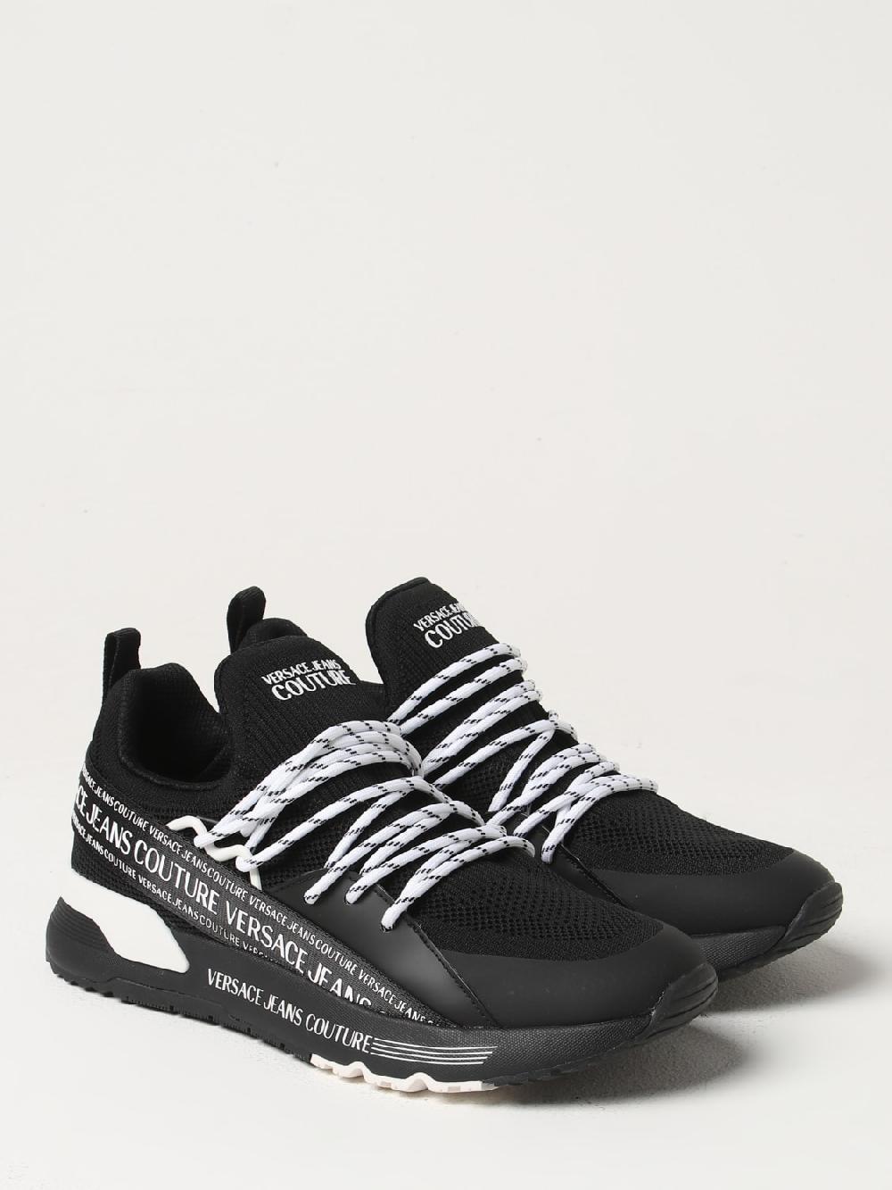 Giglio Sneakers Versace Jeans Couture in maglia con logo Spedizione Gratuita