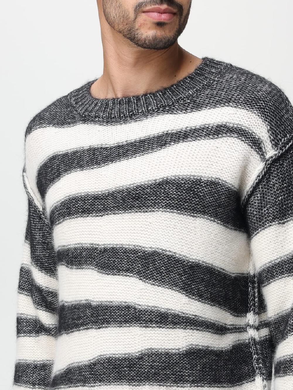 Giglio Maglione A.P.C. in cotone e lana d'Alpaca con motivo a righe Qualità Garantita