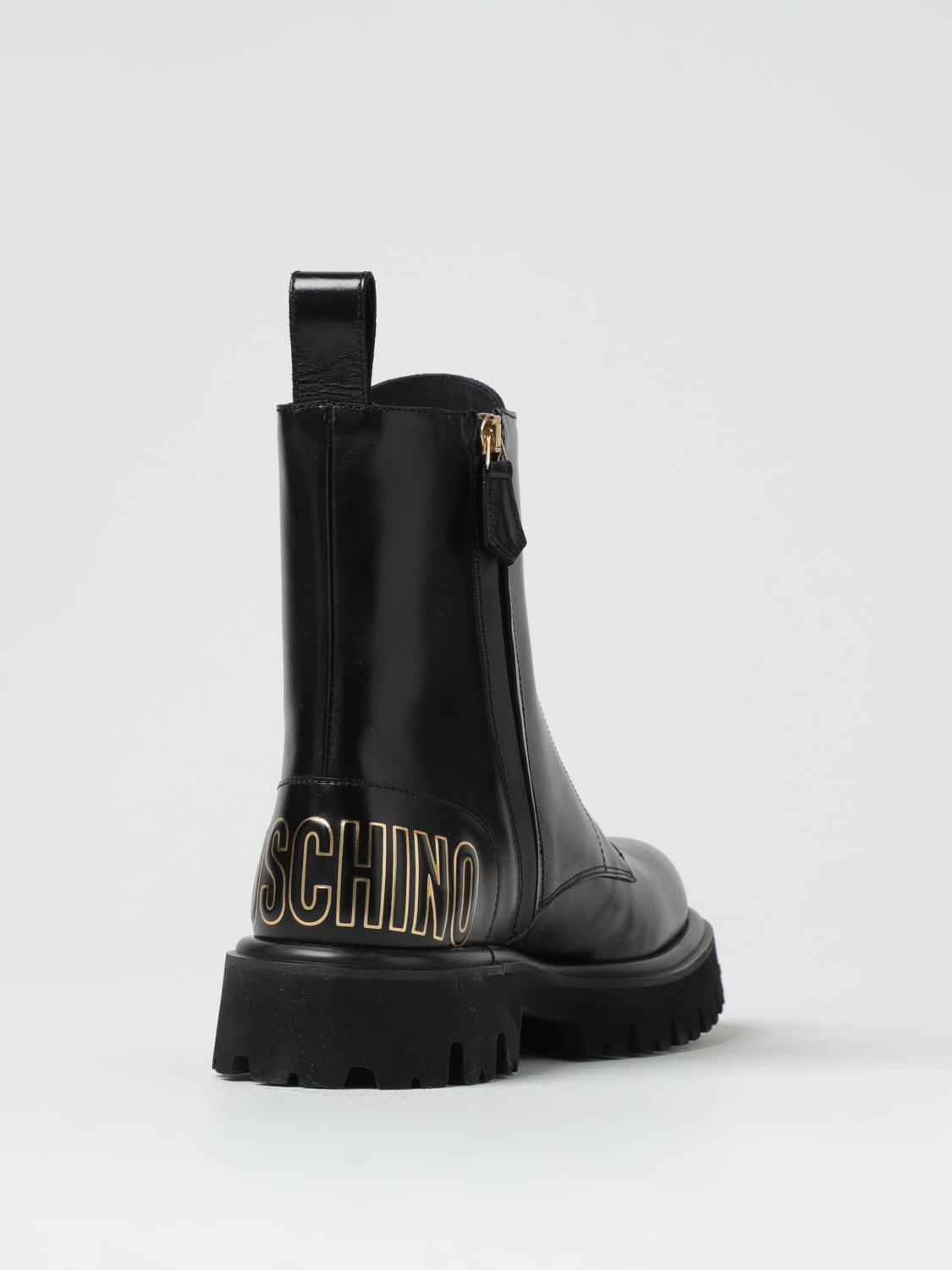 Giglio Stivaletto Moschino Couture in pelle con zip Consegna Veloce