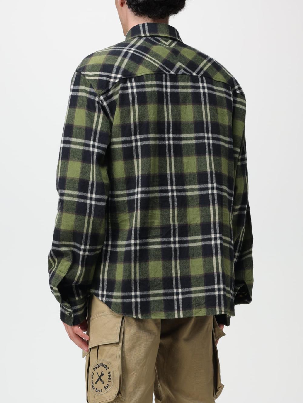 Giglio Camicia Dsquared2 in cotone con stampa tartan Sottocosto