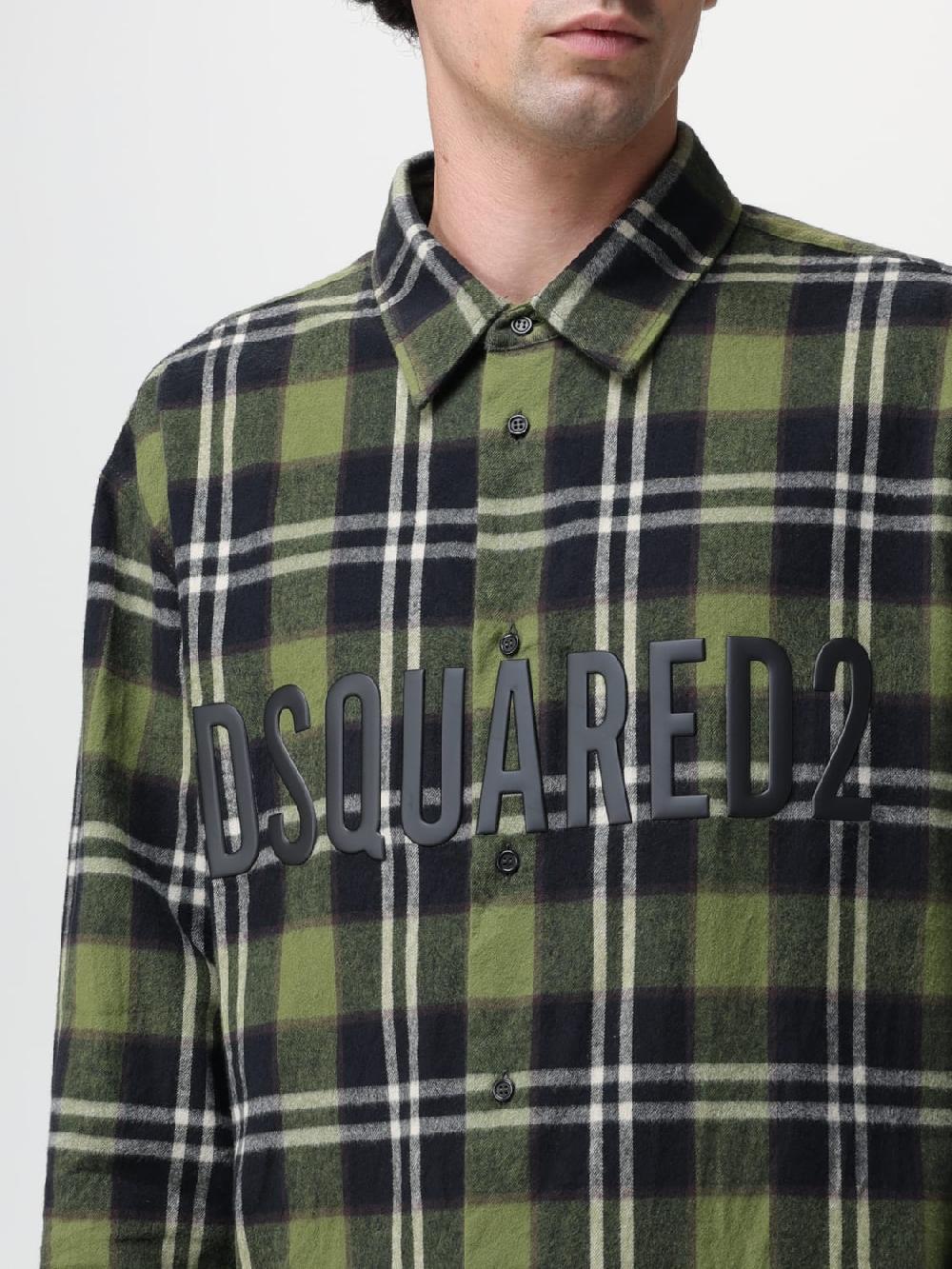 Giglio Camicia Dsquared2 in cotone con stampa tartan Sottocosto