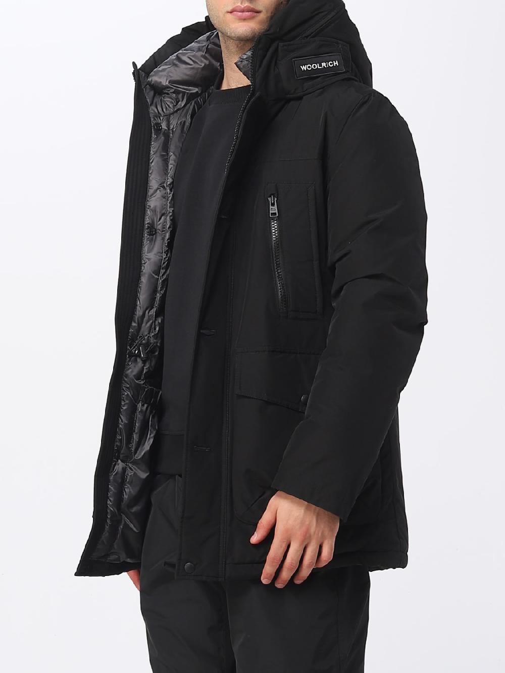 Giglio Giubbotto Woolrich in misto cotone Comprare a buon mercato