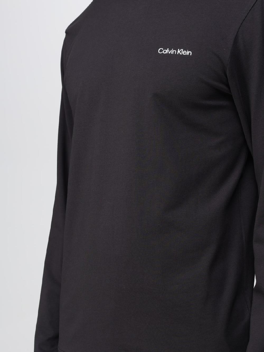 Giglio T-shirt Calvin Klein in cotone stretch con logo Sconti VIP