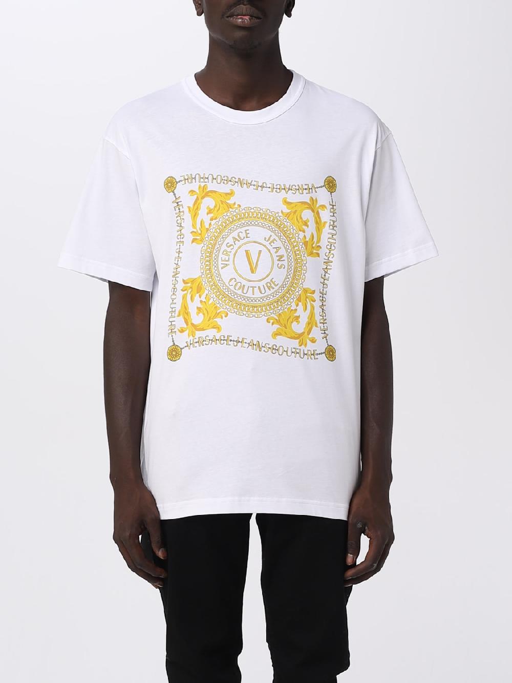 Giglio T-shirt Versace Jeans Couture in cotone Ritorno libero