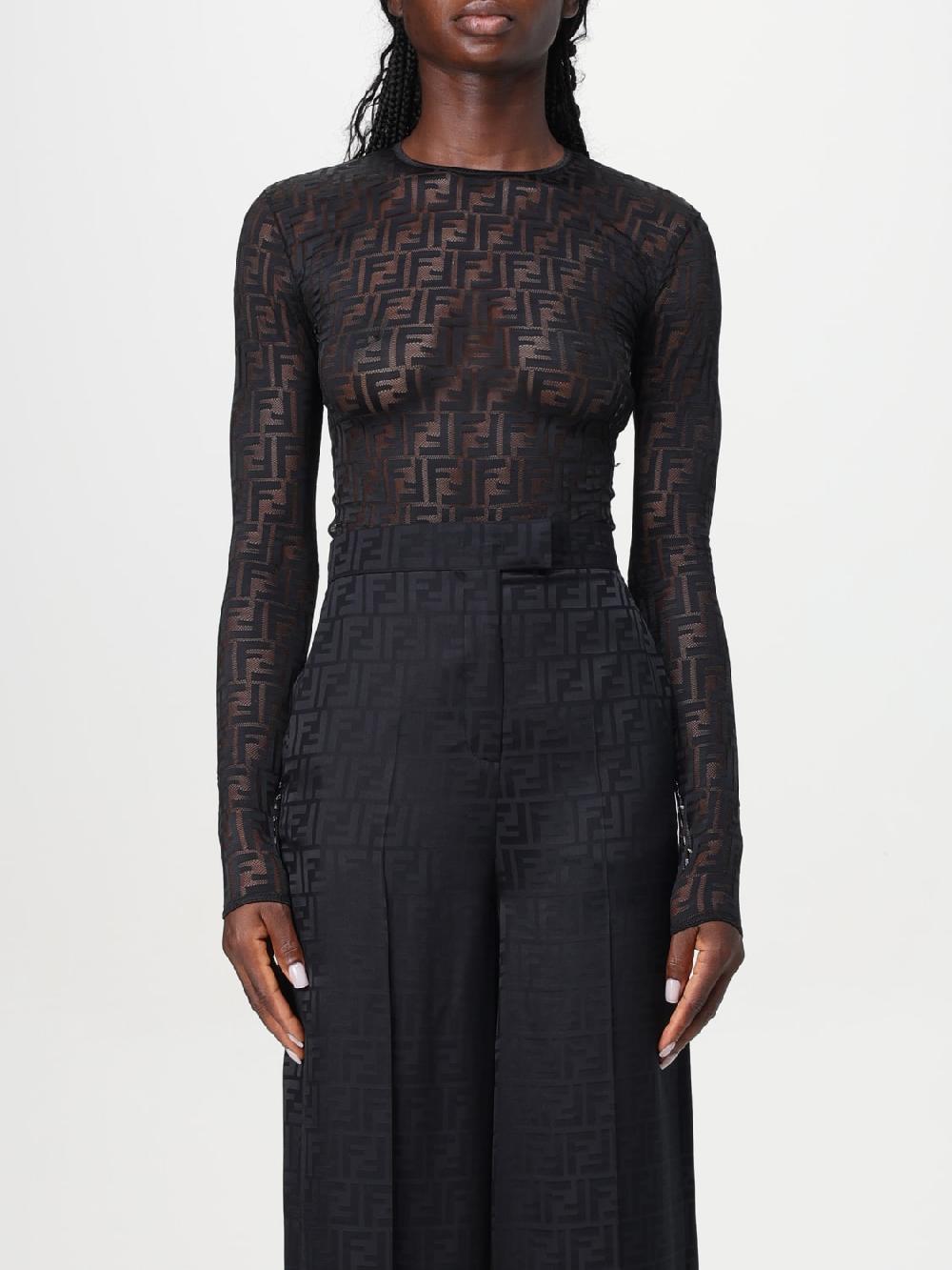 Giglio Body FF Fendi in tessuto stretch Black Friday Prezzi