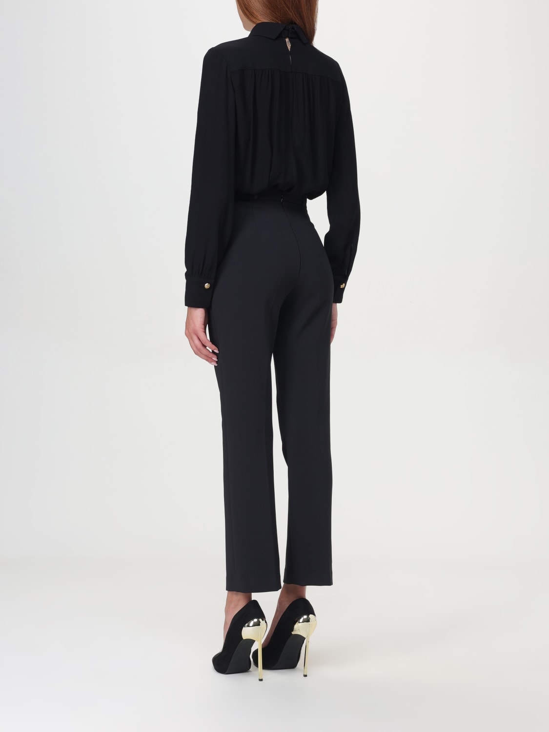 Giglio Tuta in crêpe stretch con fiocco Elisabetta Franchi Vendita calda
