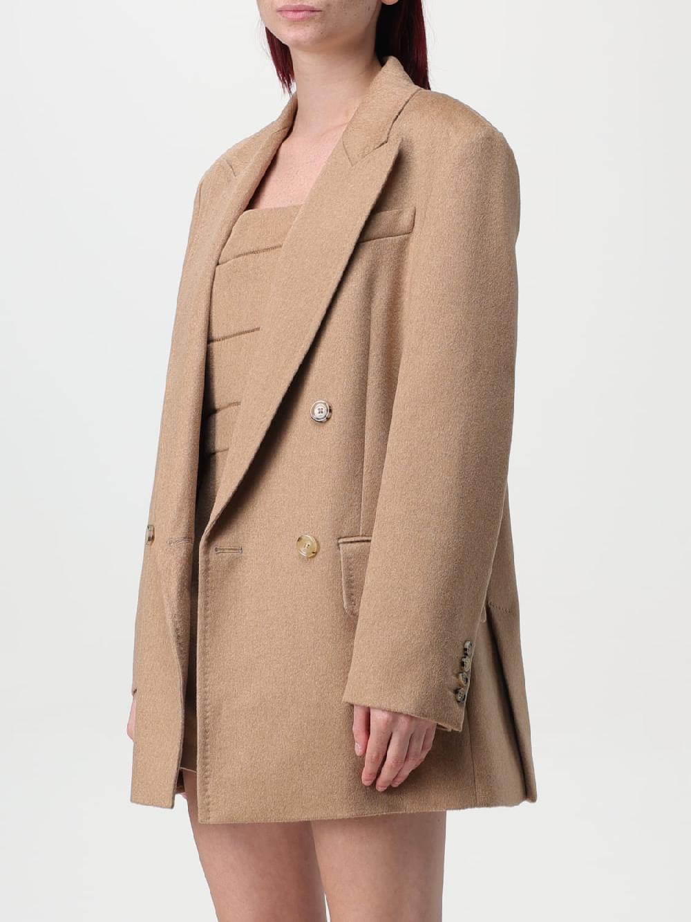 Giglio Blazer a doppiopetto Max Mara in lana di cammello Offerte speciali