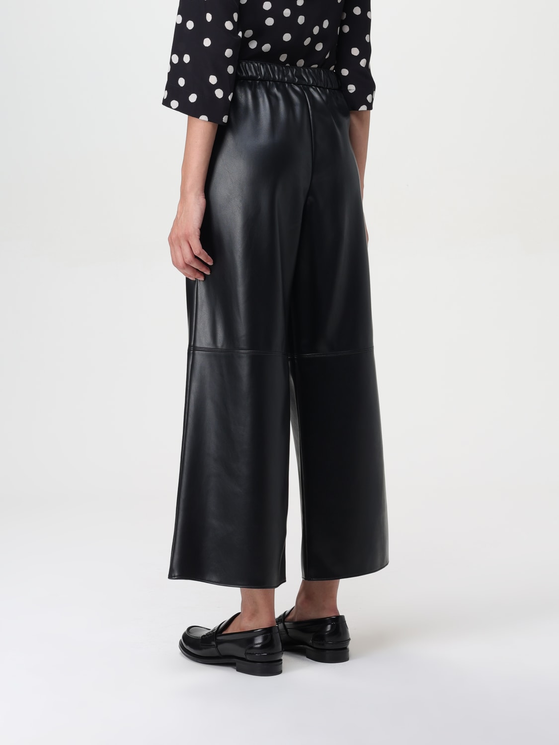 Giglio Pantalone Luciana Max Mara in pelle sintetica Spedizione Gratuita