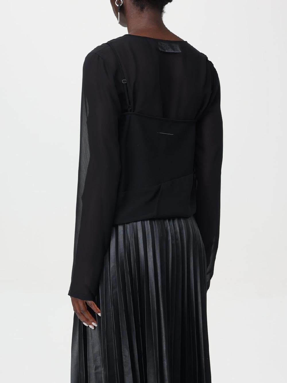 Giglio Blusa velata a strati Mm6 Maison Margiela Offerta temporanea