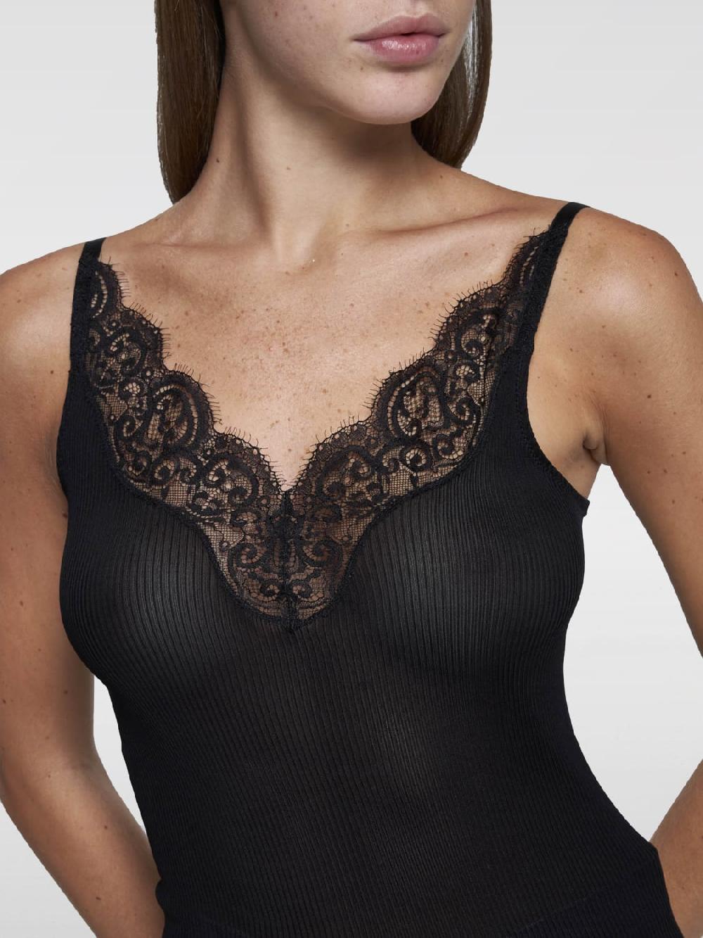 Giglio Top Saint Laurent in seta e pizzo Lightning offer
