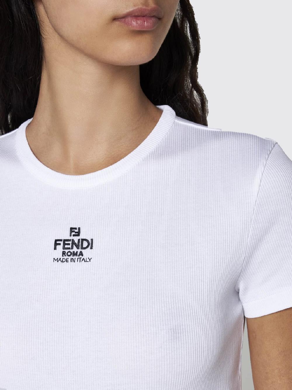 Giglio T-shirt Fendi in cotone stretch Qualità