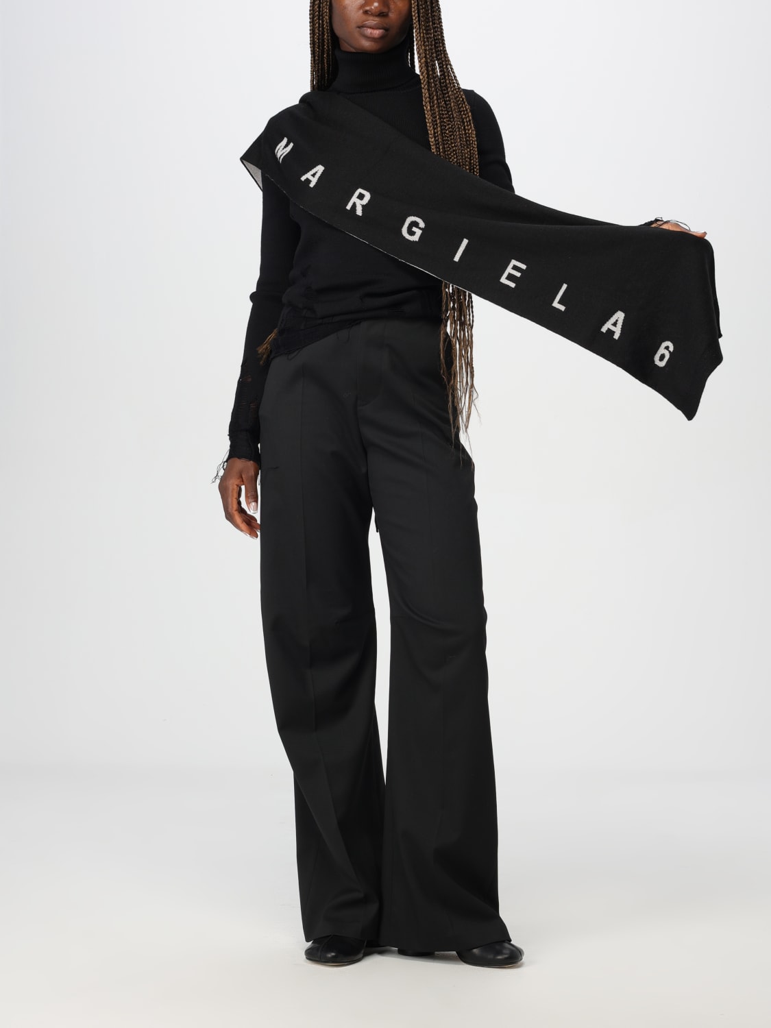 Giglio Pantalone MM6 Maison Margiela in poliestere Fino Al -60%